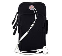 MOVOYEE Phone Holder for Running Armband iPhone 16 16e 15 14 13 12 11 Pro Max Xs Xr X Plus SE Mini Pouch,Samsung Galaxy S25 S24 S23 S22 S21 Ultra Note 20,Black Cell Phone Arm Bands Sleeve Sports Gym