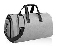 MOVOYEE Travel Bag Carry On Garment Bag for Women Men Duffel Bag,Large Garment Duffle Bag Convertible Carry On Bag with Shoe Compartment Shoulder Strap,2 in 1 Hanging Suitcase Dress Clothes Suit Bag,