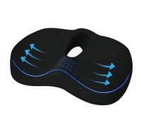 Movstriker Donut Cushion for Hemorrhoids, Doughnut Cushion with Scientific Center Hole & U-Shaped Cutout, Non-Slip Memory Foam Coccyx Cushion Pain Relief for Pelvic Floor, Pressure Sores, Pregnancy