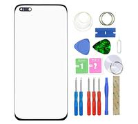 MovTEK Screen Replacement Front Glass Repair Kit Genuine for Huawei P40 Pro ELS-NX9 ELS-N04 6.58 Inch (No Touch and LCD Display) with Tools - Black