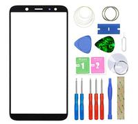 MovTEK Screen Replacement Front Glass Repair Kit Genuine for Samsung Galaxy A6 2018 A600F (No Touch and LCD Display) with Separation Tool and 3M adhesive Black