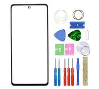 MovTEK Screen Replacement Front Glass Repair Kit Genuine for Samsung Galaxy S20 FE 5G G781B / A52 5G A526 6.5 Inch (No Touch and LCD Display) with Tools - Black