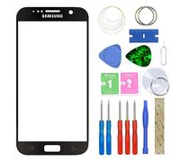MovTEK Screen Replacement Front Glass Repair Kit Genuine for Samsung Galaxy S7 G930F (No Touch and LCD Display) Black