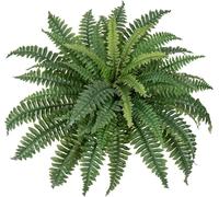 Mowaven Artificial Ferns, Mowaven Artificial Boston Ferns, Uv Resistant Lifelike Artificial Boston Fern, Artificial Boston Ferns for Outdoors(88leaves,1pcs)