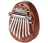 MOWIN 8 Keys Mini Kalimba Thumb Piano with Lanyard Pocket Thumb Piano Portable Marimbas Finger Piano Percussion Keyboard Musical Instrument Pendant Gift for Kids Adults Beginners (Waterdrop)
