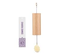 Mowind Chakra Chimes Natural Bamboo Wind Chimes Meditation Chord Windchime Wind bell for Home Decoration Zen Mindfulness Crown Chakra