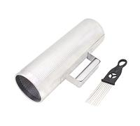 Mowind Stainless Steel Guiro 12" * 4" Percussion Instrument Musical Training Tool with Scraper