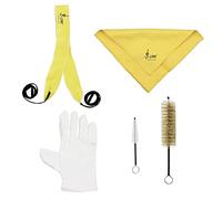Mowind Trumpet Cleaning Tools Kit with Through Cloth Cleaning Cloth Brush Gloves