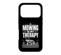 Mowing is My Therapy Mower Life Yard Works Gardening Humor Case for iPhone 17 Pro
