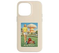 Mowing Till End 1950s Atomic Bomb Woman Cutting Lawn Grass Case for iPhone 14 Pro Max