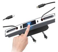 Mowlicas Upgrade Touch Switch Design for Tesla USB Hub (White), Retractable Charge Hub is Necessary Tesla Model 3/Y Accessories (2024-2021) but not Highland or Juniper Compatible, Tesla Gifts