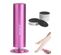MOWLIE Electric Callus Remover, Pedicure Device with Sanding Discs, Professional Pedicure Foot File with Interchangeable Foot Files for Dead Hard Cracked Skin, with 60 Replacement Sanding Pads