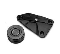 MOWOK Fit Compatible With 890 Adventure R 790 890 ADV Motorcycle Accessories Rear Front Brake Fluid Reservoir Cover Guard(2 pcs-Black)