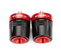 MOWOK Fit for Kawasaki Vulcan S 650 900 Vulcan S650 VN650 EN650 2015-2023 2024 2025 Vulcan s 900 Motorcycle Accessories Handle Bar Ends Handlebar Grips Plug Caps Balance Pad (Red)