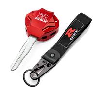 MOWOK Fit for Suzuki GSX-R GSXR 600 750 1000 GSX-8R GSX8R GSXR600 GSXR750 GSXR1000 GSX-R600 GSX-R1000 Motorcycle Accessories Key Case Cover Key Shell Keychain Keyring (Red)