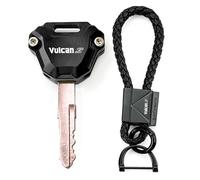 MOWOK Fit For Vulcan S 650 VN650 VN 650 vulcans s650 Motorcycle Key Case Cover Shell Chain Keychain Keyring (Black)