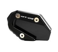 MOWOK Foot Side Stand Fits FOR YAMAHA MT03 MT-03 2017-2019 Motorcycle Accessories CNC Aluminum Kickstand Extension Pad Support Plate FOR YAMAHA YZF-R3 2017-2020 (Black)