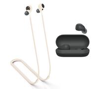MOWYEOK Anti-loss Strap for Sony WF-C700N/WF-C700B Earbuds, Soft Silicone, Anti-lost Lanyard, Suitable for Sports, Running, Fitness, White