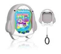 MOWYEOK Silicone Case for Tamagotchi Uni (2023), Shockproof Protective Case with Cartoon Pattern, includes Lanyard (Shark)