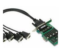 Moxa CP-114EL-I-DB9M Interface Card and Adapter - Interface Cards and Adapters (PCIe, 4x DB44 FM (RS-232/422/485) - Green, CE, FCC, ROHS, 0-55°C, 5-95%)