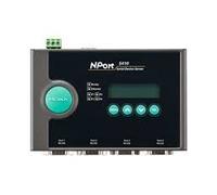 MOXA NPort 5410 w/Adapter - 4 Ports RS-232 Serial Device Server, 10/100 Ethernet, DB9 Male