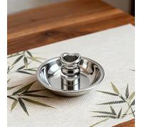 Moxa Stick Extinguisher, Stainless Steel Moxa Extinguisher with Dish, Anti-Roll, Quick Extinguish, Home & Professional Use