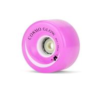 Moxi COSMO Glow Wheels, LED Light Up Outdoor Roller Skate Wheels. 62mm - Set of 4 (Purple Haze)