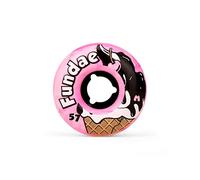 Moxi Fundae Roller Skate Wheels - Bubble Gum - 57mm/92a (Pack of 4)