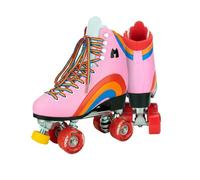 Moxi Rainbow Rider Beginner Quad Roller Skates - Recreational Outdoor High Top Roller Skates in Multiple Colours for All Ages