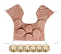 moxibustion Box, Adjustable Heat Copper Moxibustion Kit for Waist/Knee/Neck, Portable Universal for The Whole Body(E)