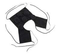 Moxibustion Box Cloth Cover Smoke Filter Neck Shoulder Six-Link Black