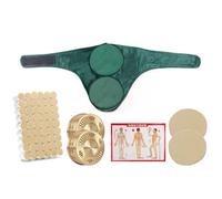 moxibustion Box, Portable Cloth Cover Moxibustion Bag with Copper Or Steel Box Smoke Filter Moxa Stick Ai Zhu Smokeless(Neck Copper Box)