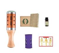 Moxibustion Pot Jade Moxa Sticks Burner Holder Portable Scraping Cup Pure Moxa 54 Rolls Heat Therapy Set Health Care Tool