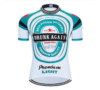 MOXILYN Men Cycling Shirts Mountain Bike Shirts Short Sleeve 3D Beer Cycling Jersey - Funny Bicycle T-Shirt, B29-6, Large