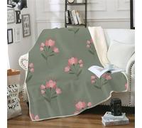 MOXINO 3D Flower Throw Blanket 150x200 cm Super Soft Plush Microfiber Fleece Cosy Warm Flowers Sherpa Blanket for Bed Sofa Couch Bedroom Decorative(Pattern 85-6)