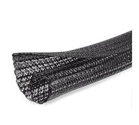 Moxita 10ft - 1/2 inch Cord Protector Cable Sleeve Split Wire Loom Tubing for Power Cord Audio USB Cable, Cord Sleeve Cable Management for TV Computer, Cord Protectors from Pets Chewing, Black