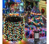 Moxled Christmas Tree Lights Cluster Multicolor - 100M 800 LED Outdoor Christmas Lights Waterproof, Timer, 12 Modes Fairy String Lights Mains Powered for Outdoor Indoor Xmas Tree Decorations
