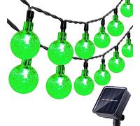 Moxled Solar Garden Lights Outdoor, 36ft 60 LED String Lights Waterproof, Solar Powered Crystal Ball Indoor/Outdoor Fairy Lights Decorative for Garden, Patio, Yard, Festival, Parties (Green)