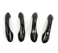 MOXSQFT Car Handle Trim Compatible with Hyundai for Santa for Fe for TM 2019 2020 2021 2022 Door Handle Cover Trim Accessories ABS Imitation Carbon Fiber