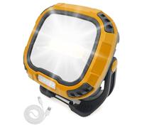 MOXTOYU 50W LED Rechargeable Work Light, 6 Modes 4 Brightness Portable Flood Light 4500LM, Waterproof USB Charging, Suitable for Outdoor Camping, Fishing