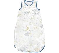 MOXTOYU Baby Sleep Bagwith Two-Way Zipper, 100% Cotton Sleep Bag for Newborn Boys and Girls，0.5 Tog Baby Blanket, Sleeveless Swaddle Blanket for 0-6 Months Newborn