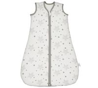 MOXTOYU Baby Sleeping Bag 0.5 Tog, 100% Cotton Sleep Sack for 12-18 Months, Two-Way Zipper, Soft Lightweight Swaddle for Baby Boys and Girls, Grey Star Pattern, Sleeveless Design