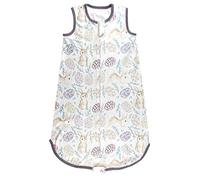MOXTOYU Breathable 100% Cotton Baby Sleep Sack, 0.5 Tog Sleeveless Swaddle with Two-Way Zipper & Roomy Bottom, Ultra-Soft Newborn Sleeping Bag for 0-6M Baby, Newborn Baby Gift (Rabbit)