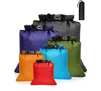 MOXTOYU Dry Bags Waterproof Set 6 Pack, Lightweight Large Capacity in 8L 5L 3.5L 3L 2.5L 1.5L Organizer Storage for Camping Outdoor Hiking Fishing Cycling Sack (DNAT-drybag-6pcs)