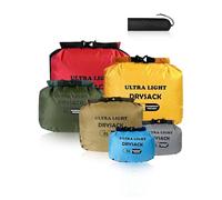 MOXTOYU Waterproof Dry Bag Set 6 Pack, Lightweight Drybag Canoe Bags with (15L 8L 5L) x2 Dry Sacks Waterproof Bags for Kayaking Rafting Boating Hiking Camping Travel Storage Boat Dry Bags