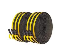 MOXVIO 30M Long Adhesive Weather Stripping for Doors, 6 mm x 12 mm, Window Foam Seal Strip Draught Excluder, 6 Rolls x 5M
