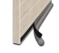 MOXVIO Door Draught Excluder, One-Sided Draft Blocker for Interior Exterior & Front Doors, Adhesive Door Bottom Seal, Weather Stripping Draft Stopper, Cuttable Adjustable Isolation Strip (Grey)