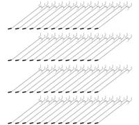 Moxweyeni 100 Pack Pegboard Hooks Peg Board Tool Utility Hooks with Rubber Tipped Metal Display Hooks Suitable for 1/8 and 1/4 Inch Pegboard Accessories for Garage Office Kitchen Store (8 Inch)