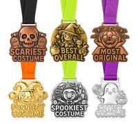 Moxweyeni 12pcs Halloween Costume Contest Award Medals with Ribbon