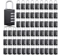 Moxweyeni 70 Pcs 4 Digit Combination Lock Small Combo Luggage Number Locks Outdoor Waterproof Padlock for Traveling Toolbox Gym Door Locker Suitcases Employee Hasp Storage